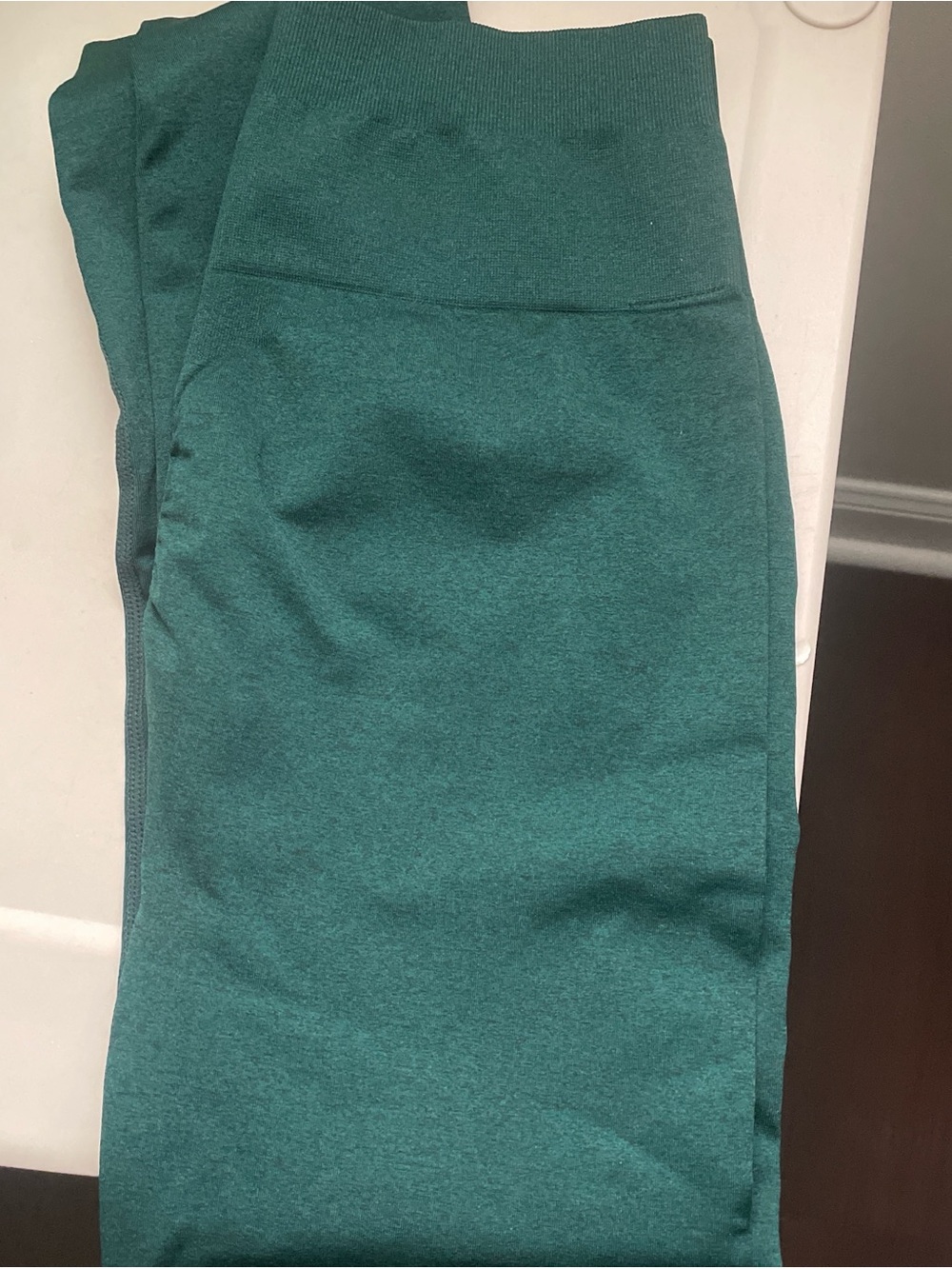 Women’s High-Waist Leggings in Teal Green